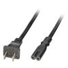 Lindy Power Cable Type A (US) To C7. Black. 2.0m wholesale