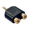 Lindy 35624 Cable Gender Changer 3.5mm 2 X RCA Black wholesale
