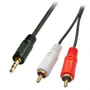 Wholesale Lindy 35687 Audio Cable 20 M 2 X RCA 3.5mm Black
