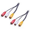 Lindy 35693 Component (YPbPr) Video Cable 5 M 3 X RCA Black wholesale