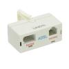 Lindy 75111 Cable Gender Changer RJ-11/BT BT White wholesale
