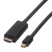 Wholesale ROLINE MiniDP Cable MiniDP-UHDTV. M/M. Black. 2.0m