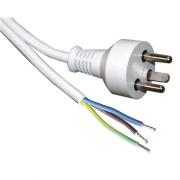 Wholesale ROLINE Power Cable Open End. K Plug. White. 1.0m