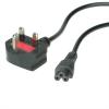 VALUE Power Cable Type G (UK-3A) To C5. Black 1.8m wholesale computer cables