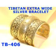 Wholesale Tibetan Extra-wide Silver Bracelets