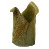 Ceramic Cylindrical Leaf Vase 13cm wholesale