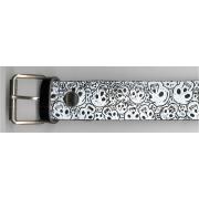 Wholesale Leather Belt  Blk Skull