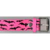 Leather Belt Pink Bats