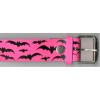 Leather belt pink bats wholesale belts