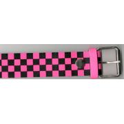 Wholesale Leather Belt - Pink Check