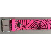 Wholesale Leather Belt - Spider Web Pink