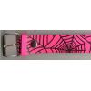 Leather belt - spider web pink wholesale clothing