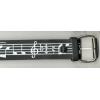 Leather belt - black music