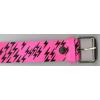 Leather Belt - Pink Lighteneing