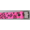 Leather belt - pink lighteneing wholesale fashion accessories