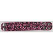 Wholesale Pink Skull Leather Wrist Band