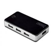 Wholesale USB 2.0 Hub 7-port Black 7x USB A/F. 1x USB Mini.i