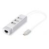 USB 2.0. 3-ports HUB & Fast Ethernet LAN Adapter 3