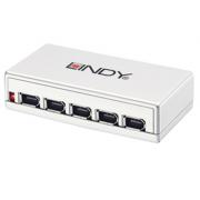Wholesale Lindy 6 Port FireWire Repeater Hub 400 Mbit/s White