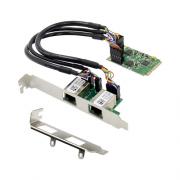 Wholesale ProXtend Mini PCIe X1 Dual RJ45 Gigabit Ethernet NIC