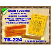 Wholesale Tibetan Original Tara Healing Incense - 5 Orange Packs