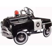 Wholesale Sad Face Police Pedal Car