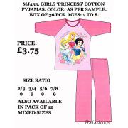 Wholesale Girls Princess Pyjamas