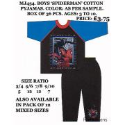Wholesale Boys Spiderman Pyjamas