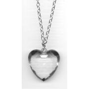 Wholesale Clear Long Heart Necklaces