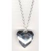 Long Silver Heart Necklaces