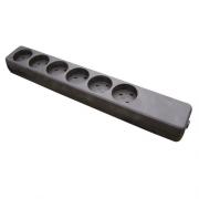 Wholesale Garbot Plast Power Strip 6-way K-IT Outlet. Black