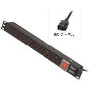 Wholesale Lindy 19" PDU 6-way Type G (UK) W/Switch Outlet