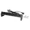 RETEX Alu. PDU 291x45x45mm. Table. 6-way K Outlet
