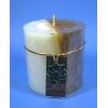 Gold  White Christmas Candles 4 X 4 Approx wholesale