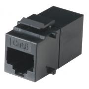 Wholesale Cat6 Feed-Thru Coupler - Unshielded Black