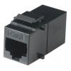 Cat6 Feed-Thru Coupler - Unshielded Black wholesale