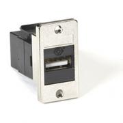Wholesale Panel-Mount USB Coupler - Black