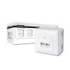 Cat6 Wall Outlet. Shielded 2x RJ45. 8P8C. LSA. Pu wholesale electrical