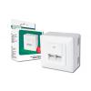 Cat6 Wall Outlet. Shielded 2x RJ45. 8P8C. LSA. Pu
