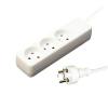 Garbot Plast Power Strip 3-way K Outlet. White wholesale electrical
