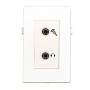 Wholesale Garbot Mini Jack 2x Module. F/F. White. 20cm