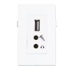 Garbot USB2.0+2x Mini Jack Module. White. 20cm wholesale lighting