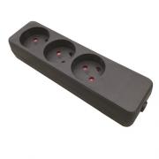 Wholesale Garbot Plast Power Strip 3-way K Outlet. Black