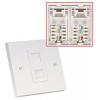Lindy CAT6 Single Wall Plate White wholesale lighting