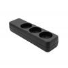 ProXtend Danish Power Strip 3-way Black