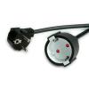 VALUE Extension Cable Type F (EU). M/F. Black 5.0m