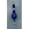 Blue Keyreels With Secure Snap Hook. ID Clip wholesale