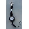 Black Keyreels With Secure Snap Hook. Multi-Purpose Clip