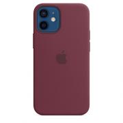 Wholesale Apple IPhone 12 Mini MagSafe Silicone Case Plum