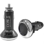 Wholesale Roline 2x USB-A Car Charger Black With LED